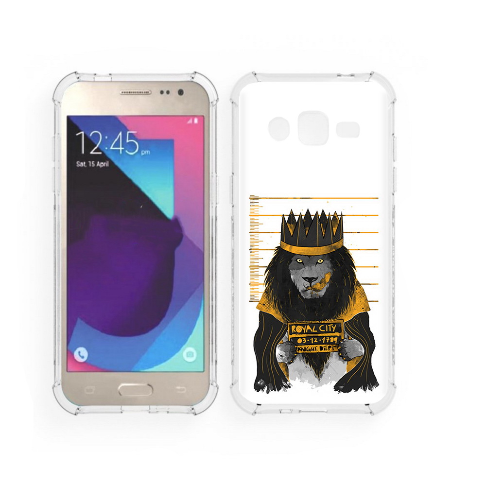 

Чехол MyPads Tocco для Samsung Galaxy J2 лев в законе (PT226924.572.435), Прозрачный, Tocco