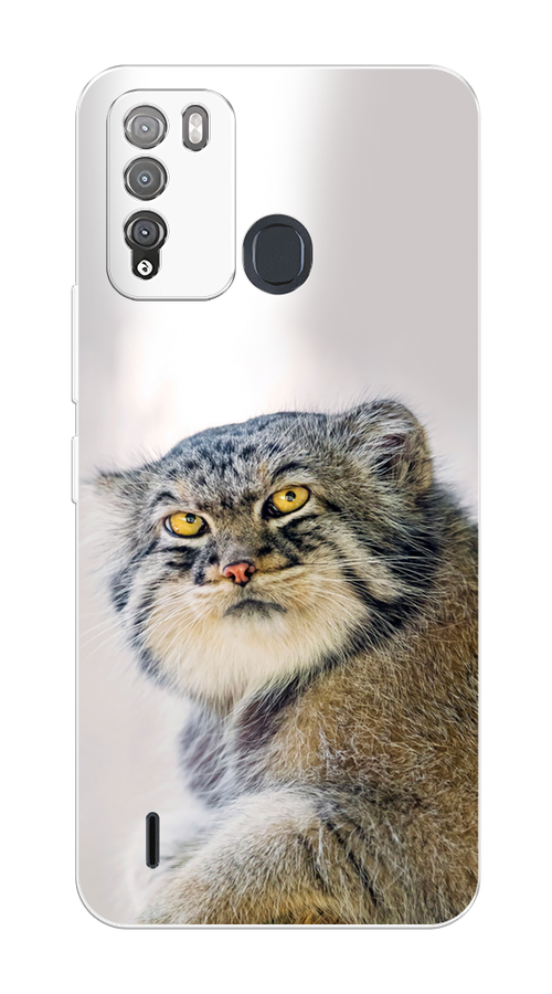 

Чехол на Itel Vision 1 Pro "Кот манул 1", Серый;белый;желтый, 3200350-1