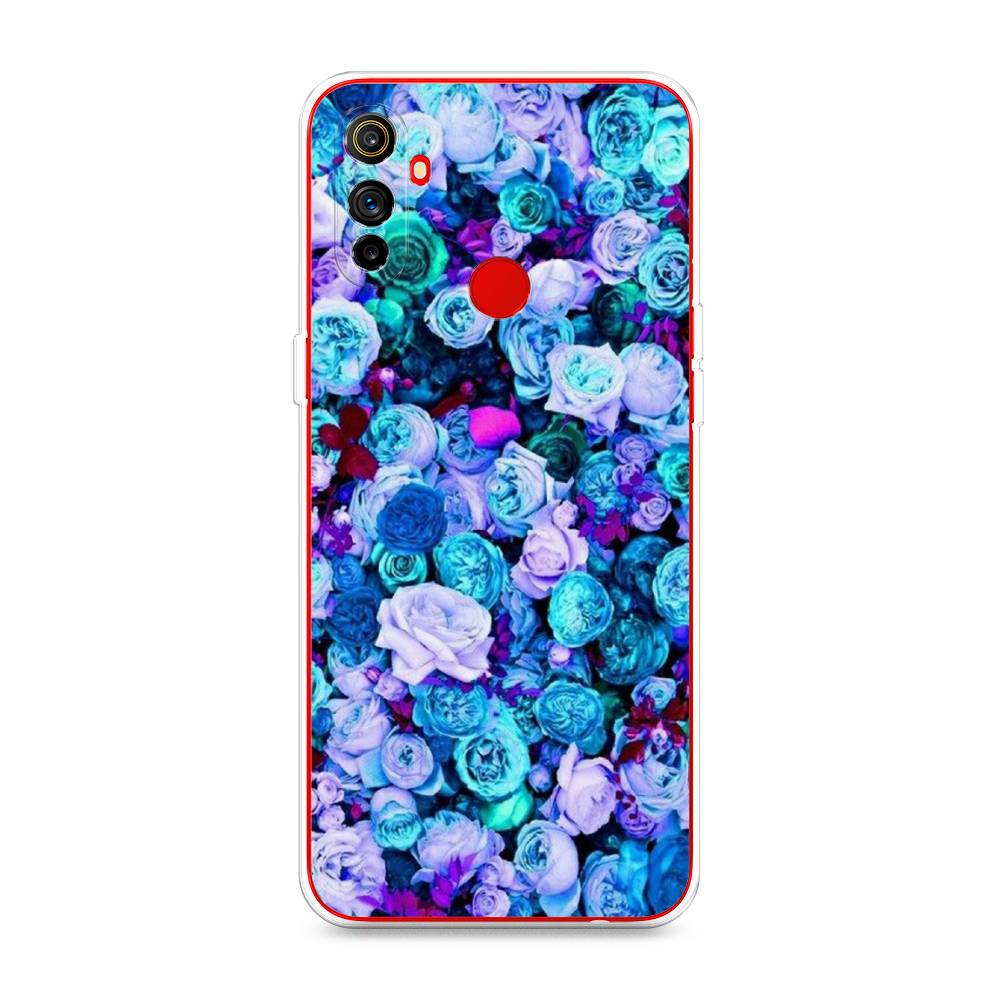 

Чехол на Realme C3 "Цветочный ковер", Фиолетовый, 253050-2