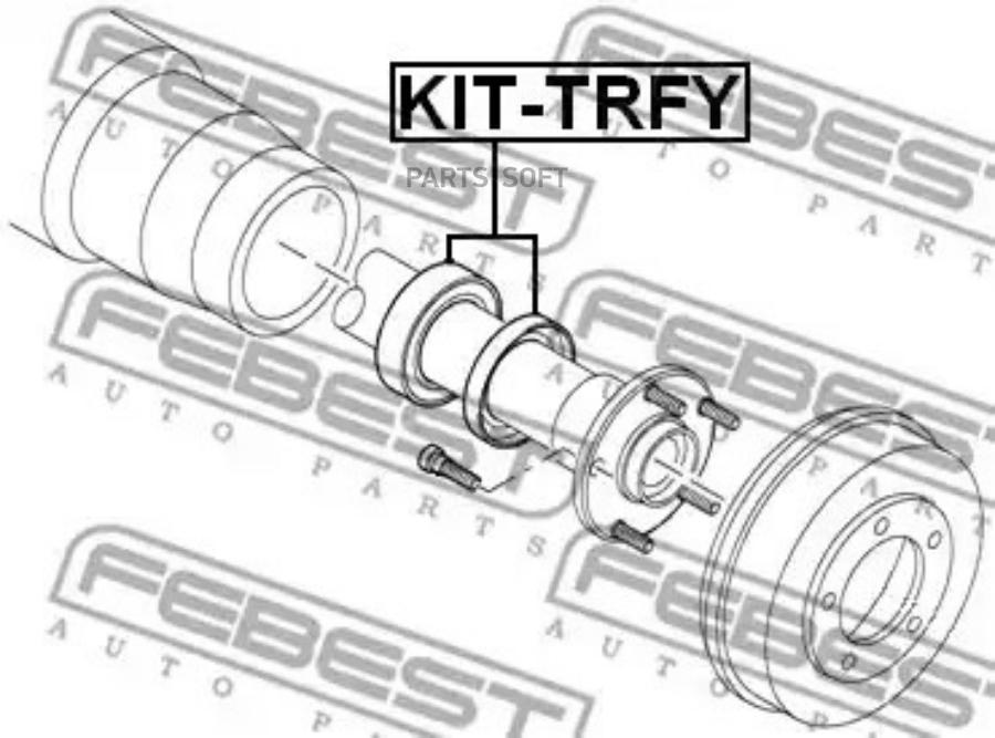 

Подшипник задней полуоси комплект FEBEST kittrfy