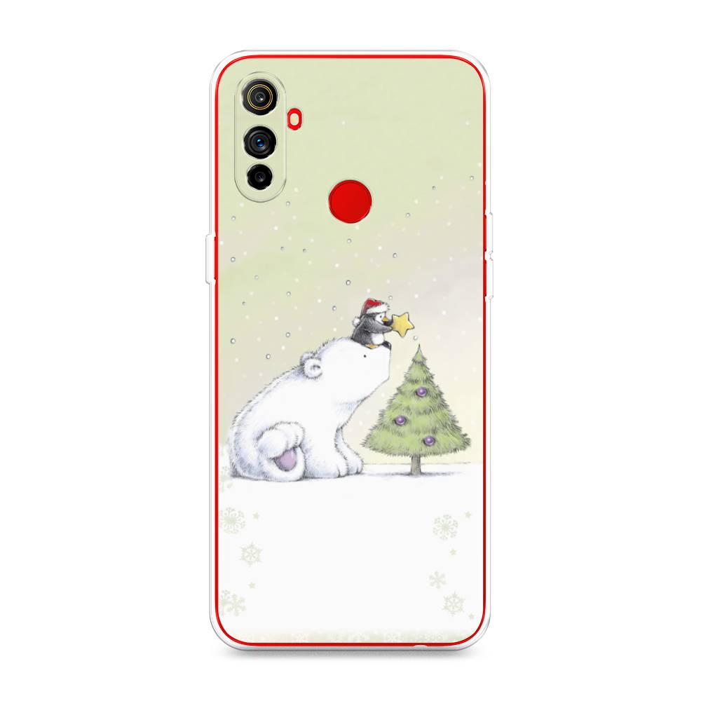 

Чехол на Realme C3 "Украшение елки", Белый;бежевый, 253050-5