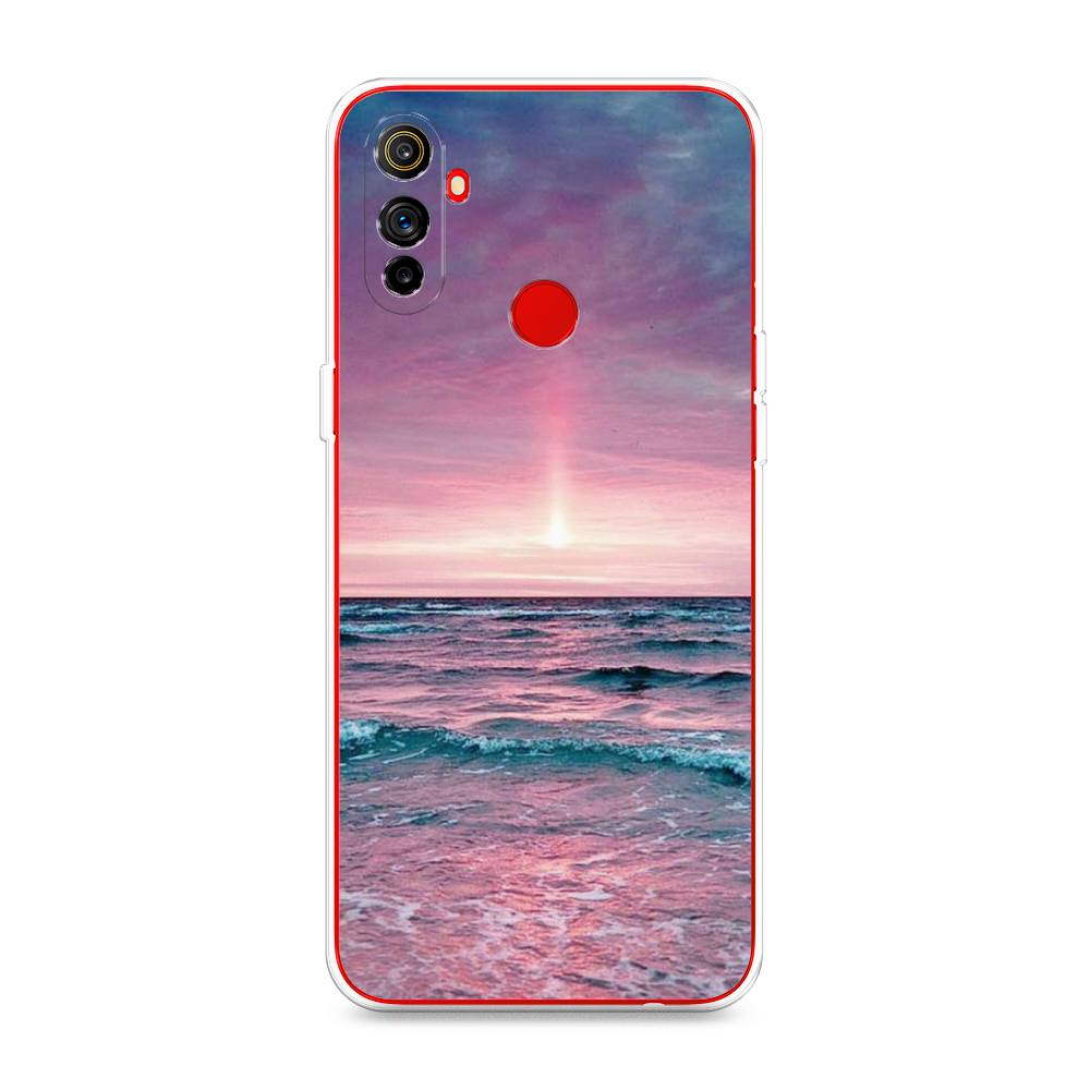

Чехол на Realme C3 "Восход 3", Розовый;голубой, 253050-2