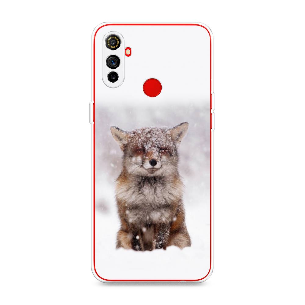 

Чехол на Realme C3 "Зимняя лиса", Белый;серый;коричневый, 253050-1