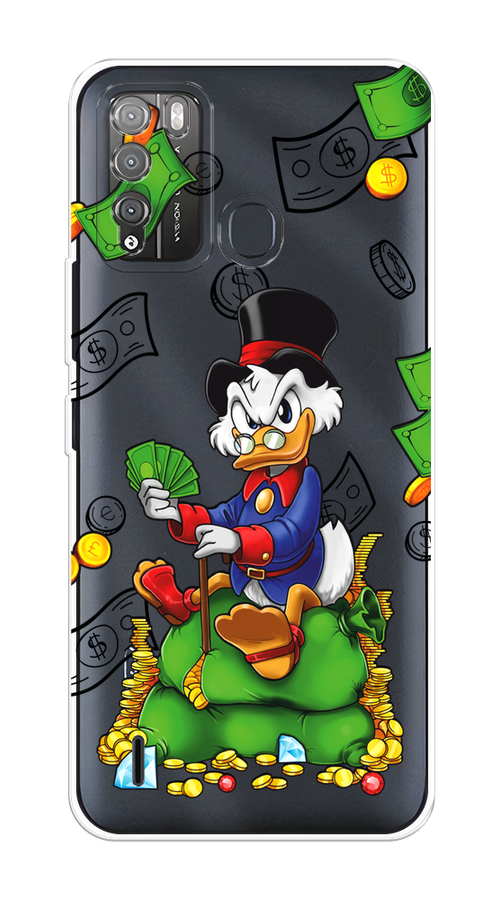 

Чехол на Itel Vision 1 Pro "Scrooge Richness", Черный;синий;зеленый, 3200350-1
