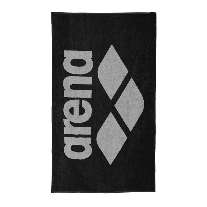 Полотенце ARENA Pool Soft Towel 90x150, Black/Gray