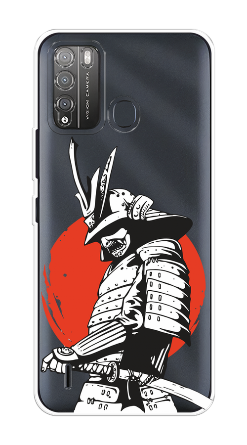 

Чехол на Itel Vision 1 Pro "Самурай с катаной", Черный;красный;белый, 3200350-1