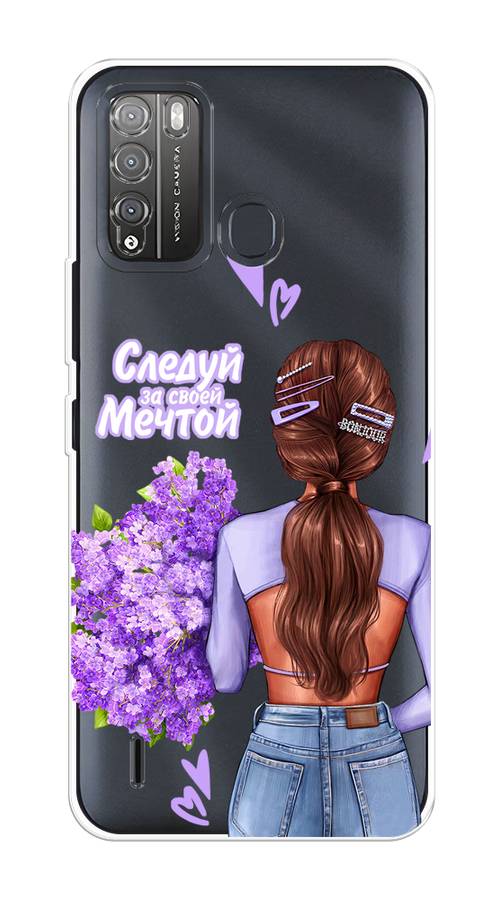 

Чехол на Itel Vision 1 Pro "Следуй за своей мечтой", Фиолетовый;коричневый, 3200350-1