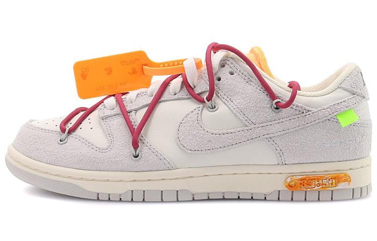 

Кеды унисекс Nike OFF-WHITE x Nike Dunk Low The 50 NO.35 серые 42 EU, Серый, OFF-WHITE x Nike Dunk Low The 50 NO.35