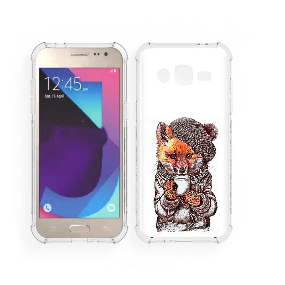 

Чехол MyPads Tocco для Samsung Galaxy J2 лиса в шапке (PT226924.572.437), Tocco