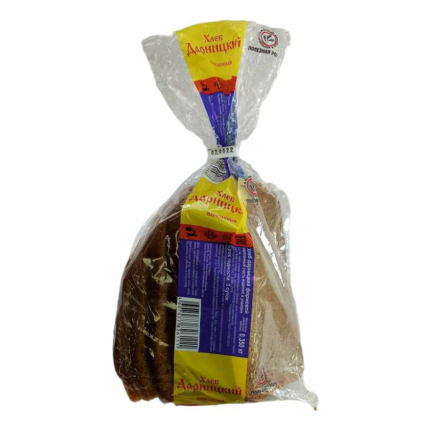 

Хлеб Тобус Дарницкий пшеничный формовый нарезанный 350 г