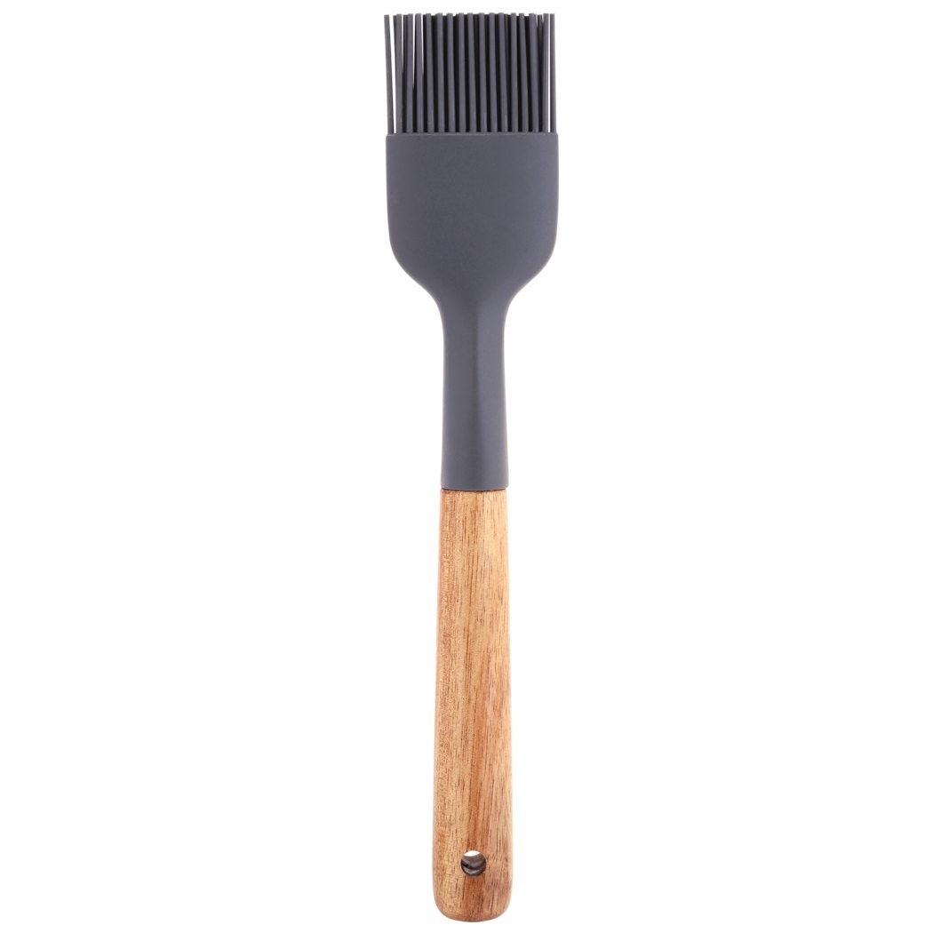 

Кисточка кулинарная Homeclub Black Wood пекарская силиконовая черная, Черный