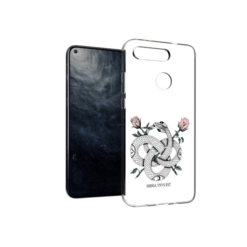 

Чехол MyPads Tocco для Huawei Honor 20 нарисованная змея абстракция, Прозрачный, Tocco
