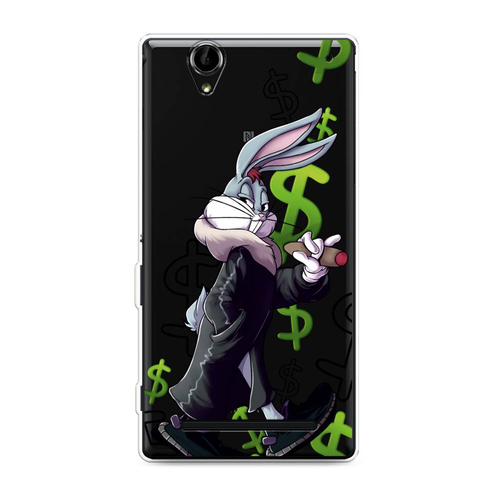 

Чехол на Sony Xperia T2 Ultra "Rich Bugs Bunny", Зеленый;черный;голубой, 50950-6