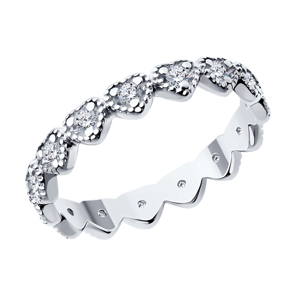 

Кольцо из серебра р. 19 SOKOLOV 94014168, фианит, 94014168