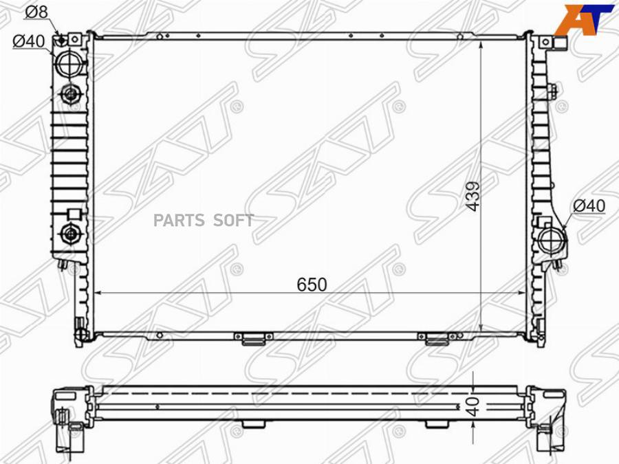 

Радиатор Bmw 5-Series 88-96 / 7-Series 86-94 / 8-Series 89-99 Sat BW0007