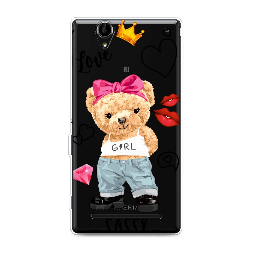 

Чехол на Sony Xperia T2 Ultra "Sugar Mommy", Голубой;белый;розовый, 50950-6