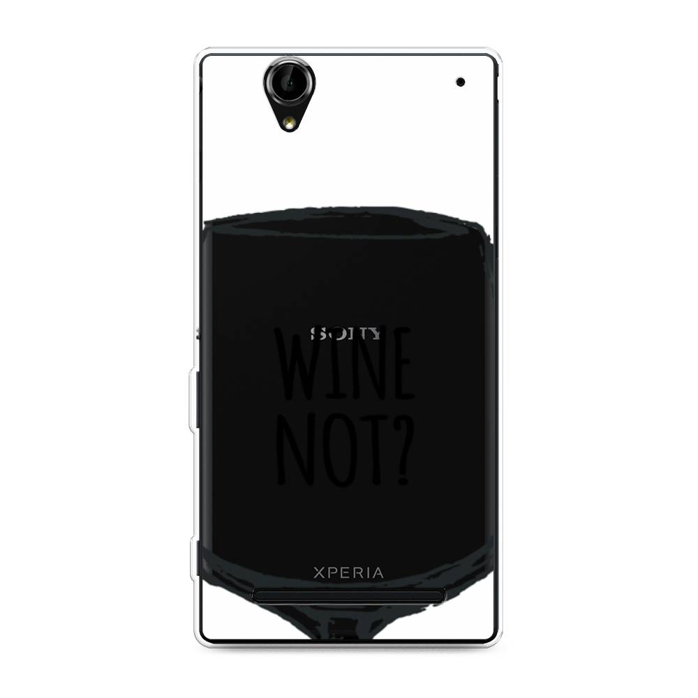 

Чехол на Sony Xperia T2 Ultra "Wine not white", Белый, 50950-6