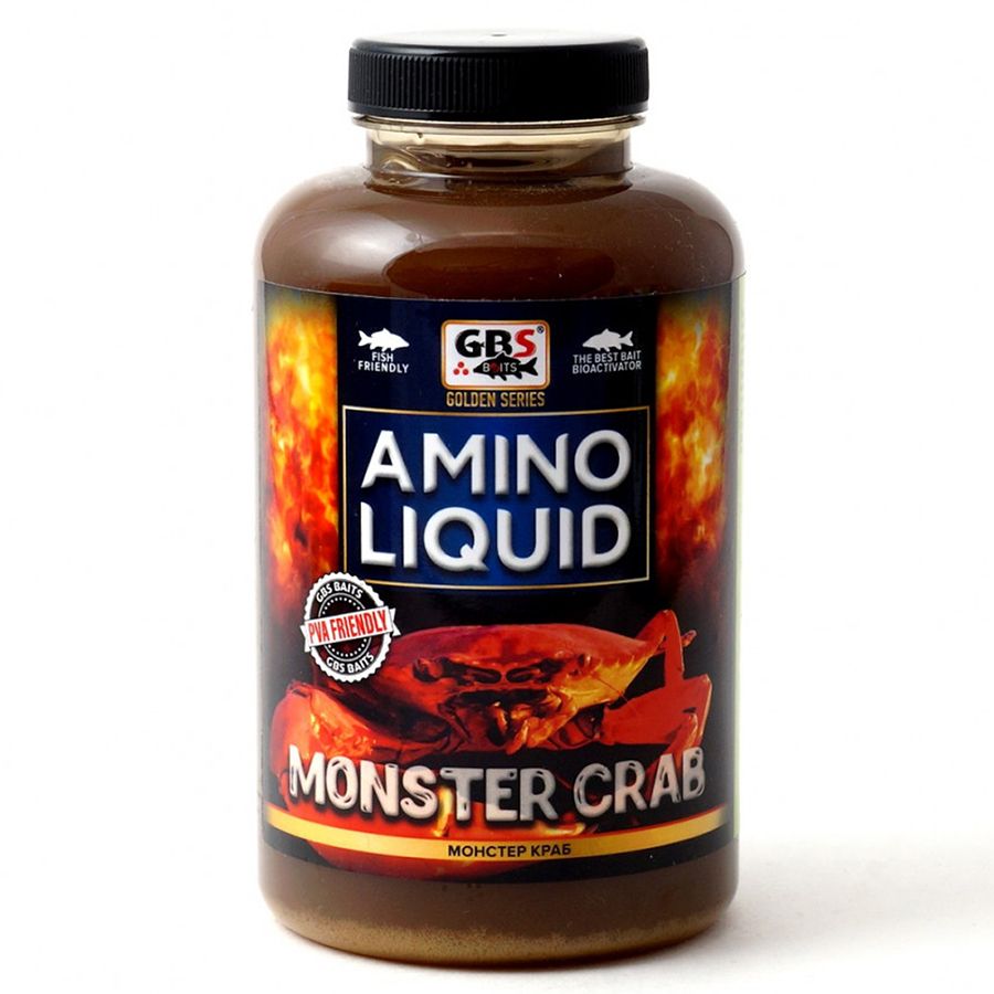 

Ароматизатор GBS BaITS Amino Liquid 500 мл Монстр Краб, Разноцветный, Amino Liquid