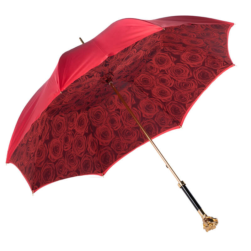 

Зонт-трость женский механический PASOTTI Becolore Rosso Rosa, красный, Becolore Rosso Rosa