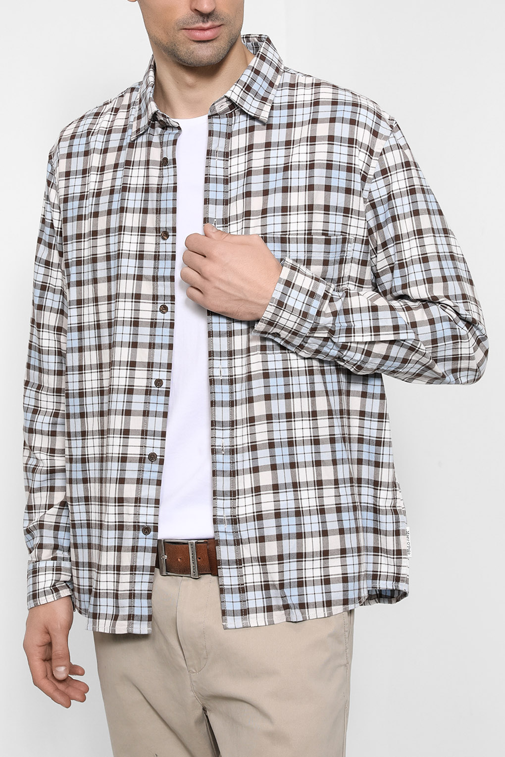 

Рубашка мужская Marc O’Polo 228722142562 голубая XL, 228722142562