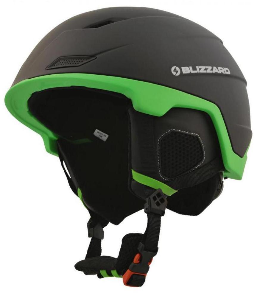 фото Зимний шлем blizzard 2021-22 double black matt/neon green (см:56-59)