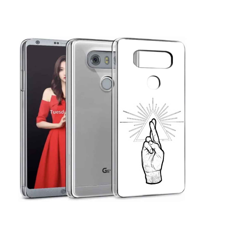 

Чехол MyPads Tocco для LG G5 черно белая рука, Прозрачный, Tocco