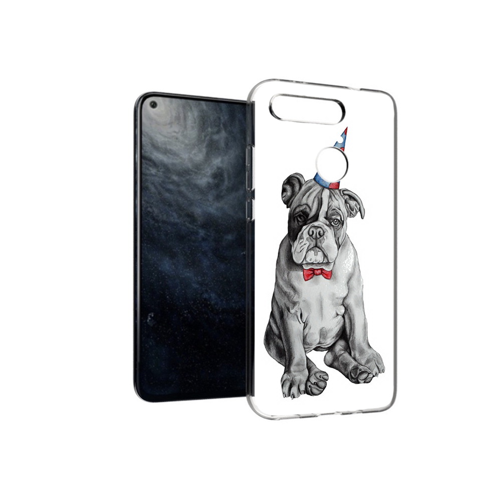 

Чехол MyPads Tocco для Huawei Honor 20 праздничный щенок, Прозрачный, Tocco