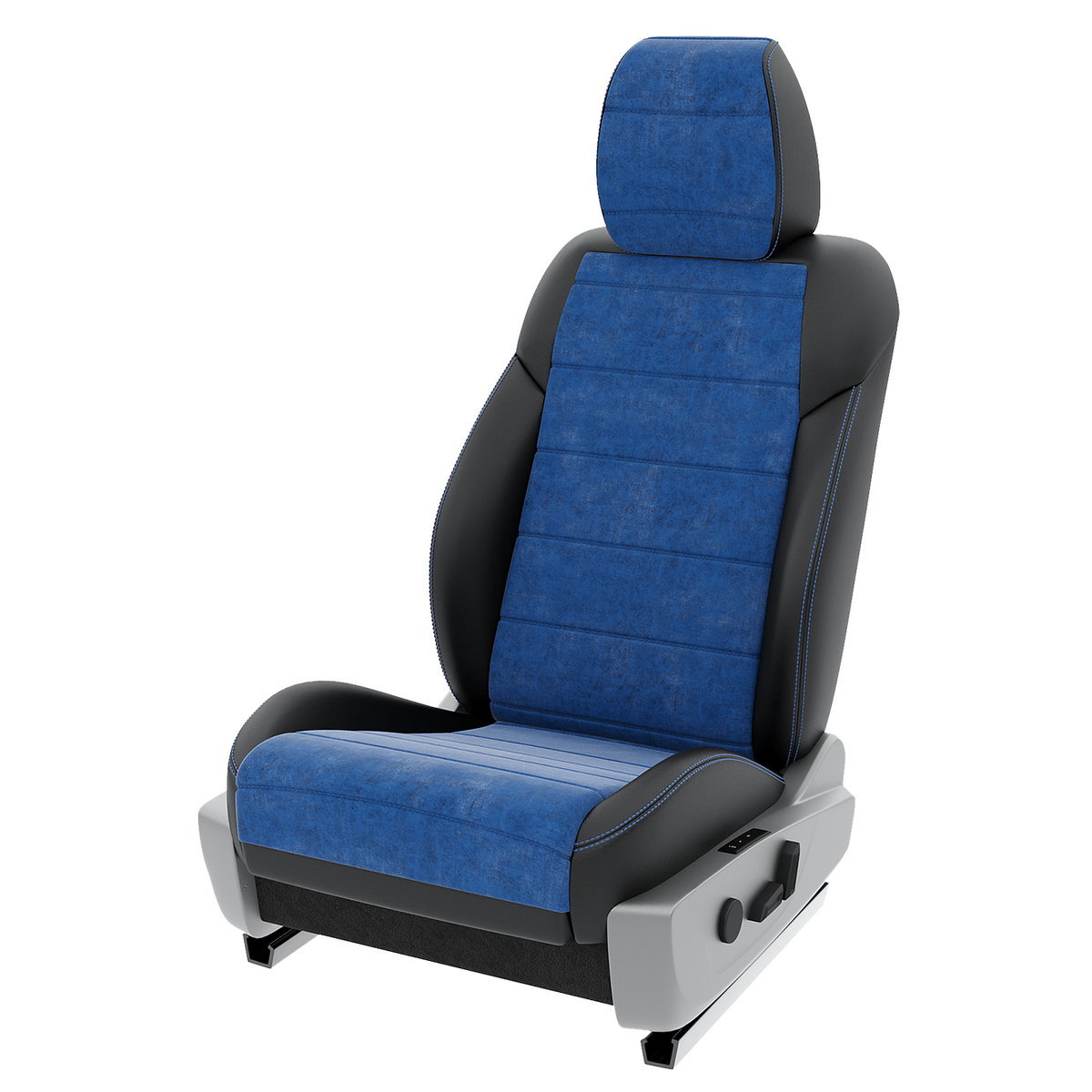 

Чехлы на сиденья Automobiler для Nissan Terrano 3 A-A-1400F2S342 Алькантара Черный Синий, Синий;черный, A-A-1400