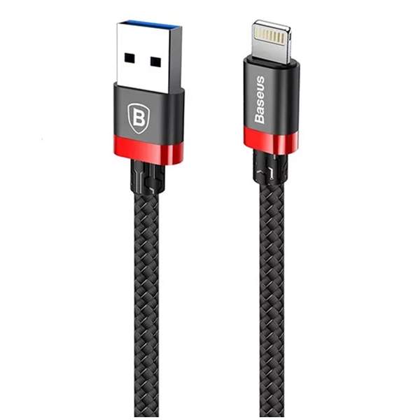 фото Кабель baseus golden belt series usb cable lightning black/red 1.5m