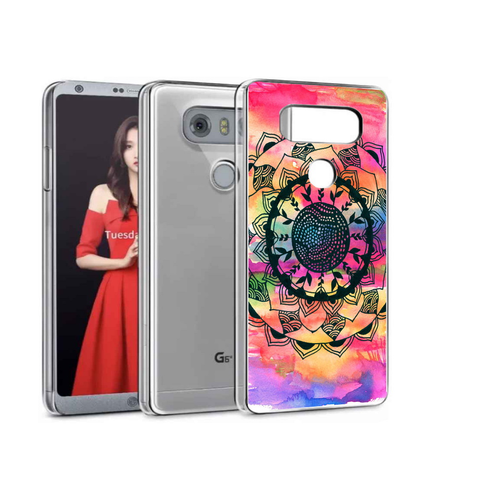 

Чехол MyPads Tocco для LG G5 яркая абстракция круглый цветок, Прозрачный, Tocco