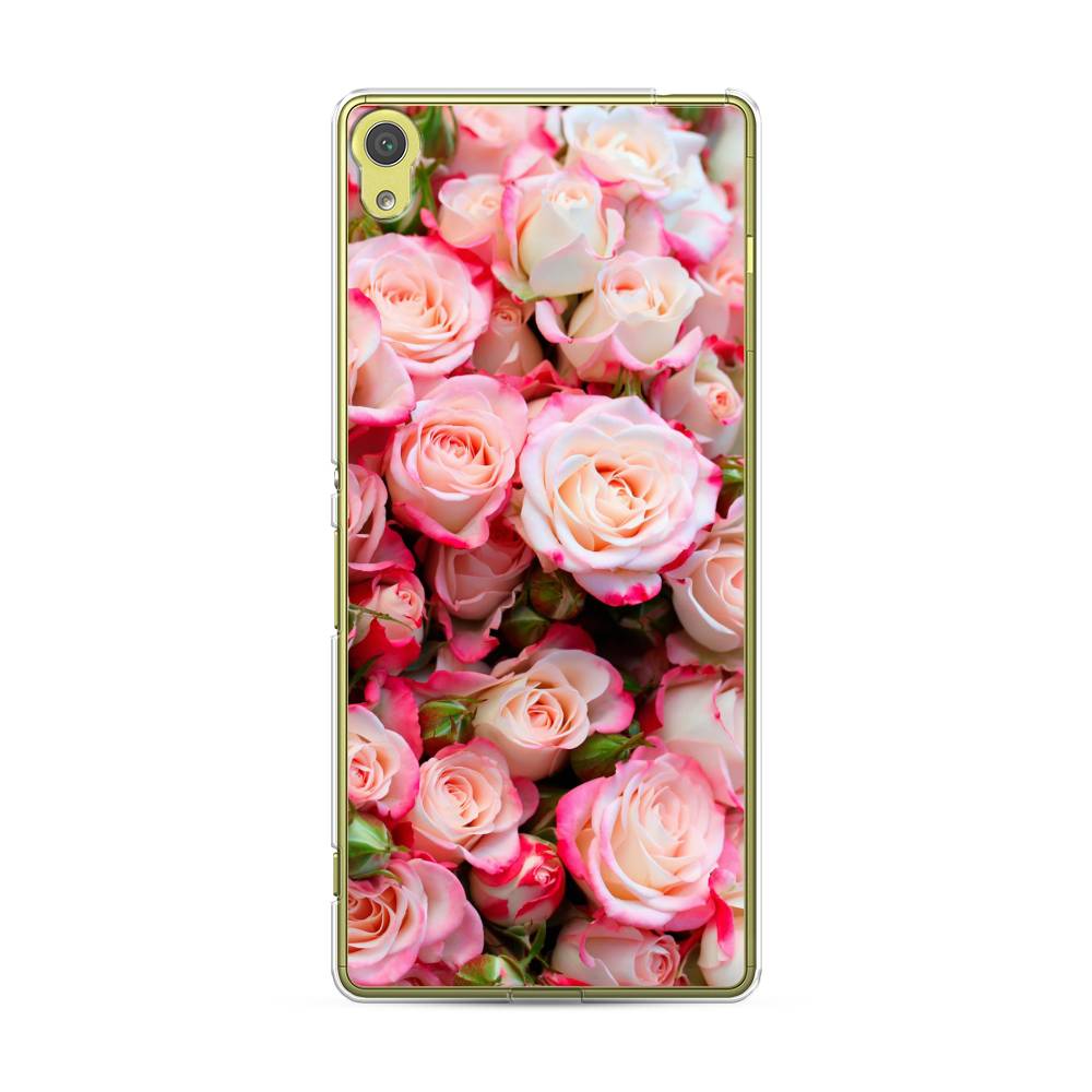 

Чехол на Sony Xperia XA "Много роз", Розовый, 51250-2
