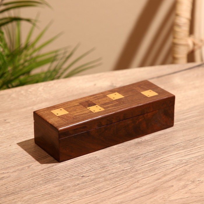 

Игра настольная "Домино" 20х7х5,5 см, дерево шишам, 9931566