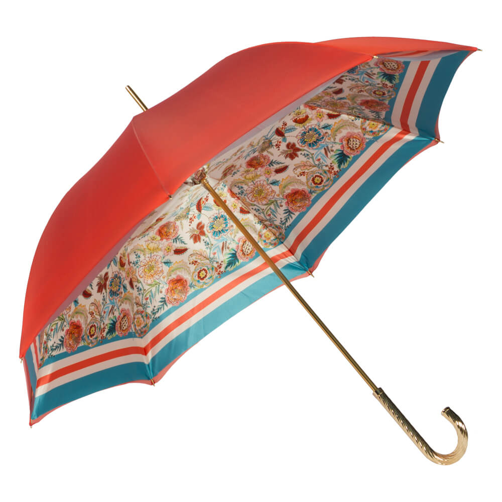 Зонт-трость женский механический PASOTTI Coral Sudario Spring, красный