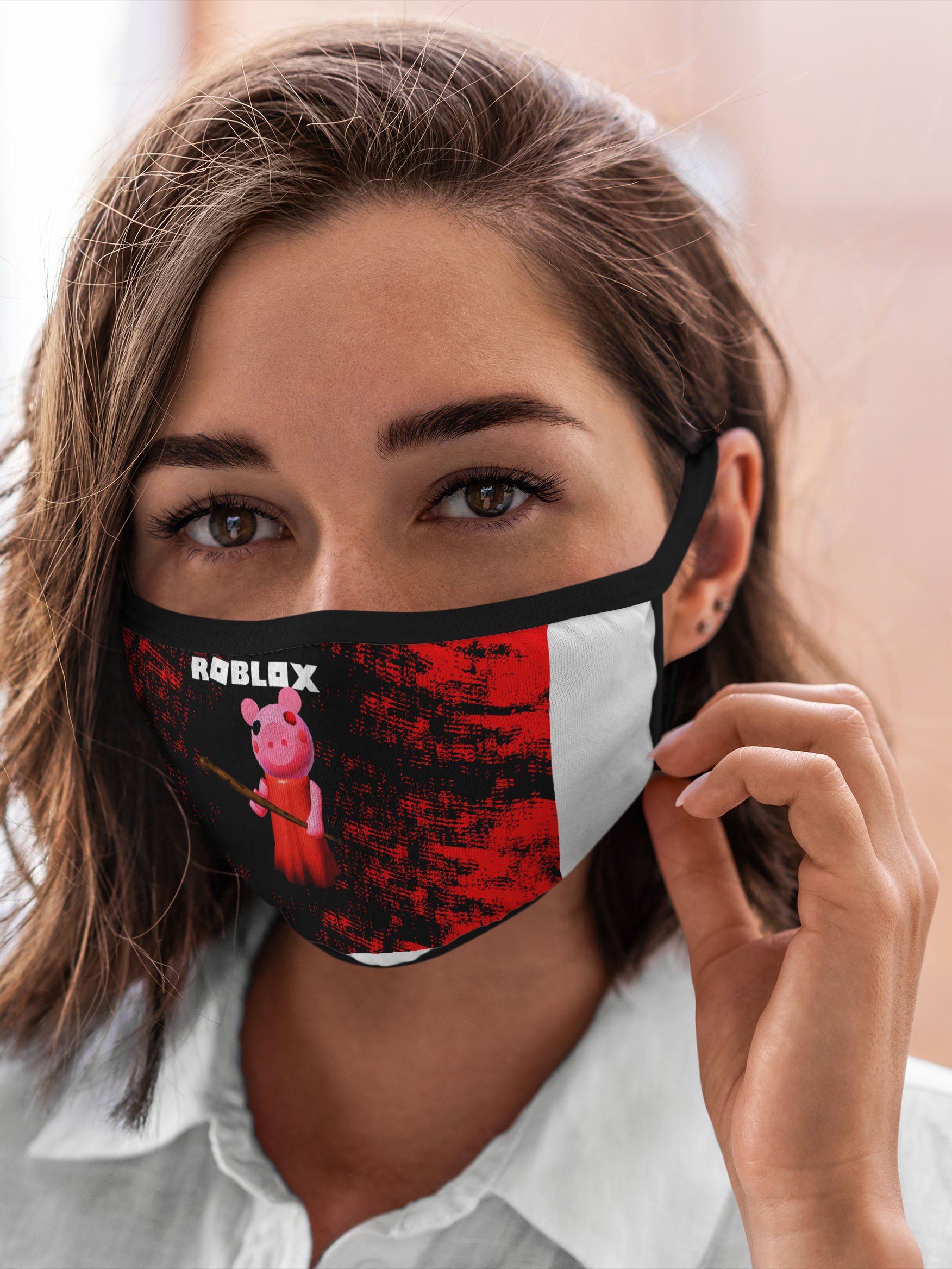 

Многоразовая маска унисекс Burnettie Roblox Piggy Свинка Пигги, Разноцветный, Roblox Piggy Свинка Пигги