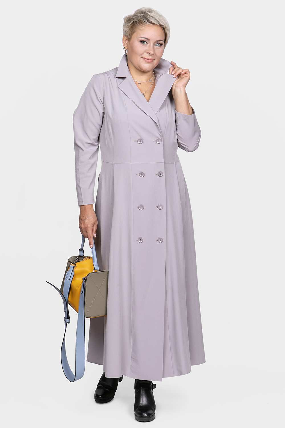 

Платье женское SVESTA R1027Gr серое 58 RU, R1027Gr