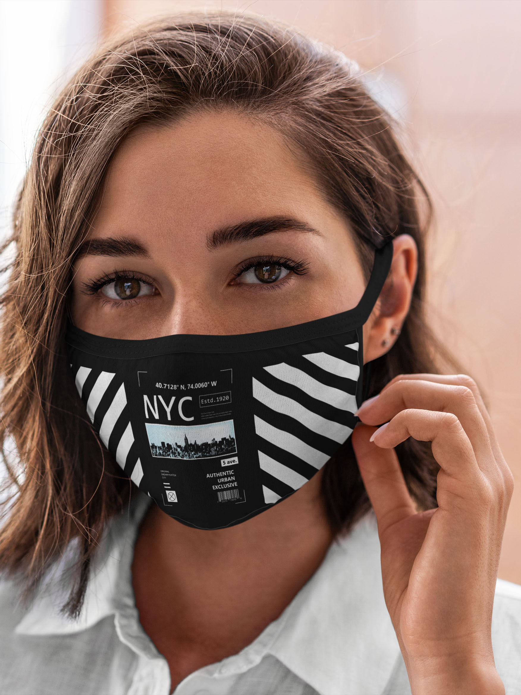 

Многоразовая маска унисекс Burnettie Модные New York Strips, Разноцветный, Модные New York Strips