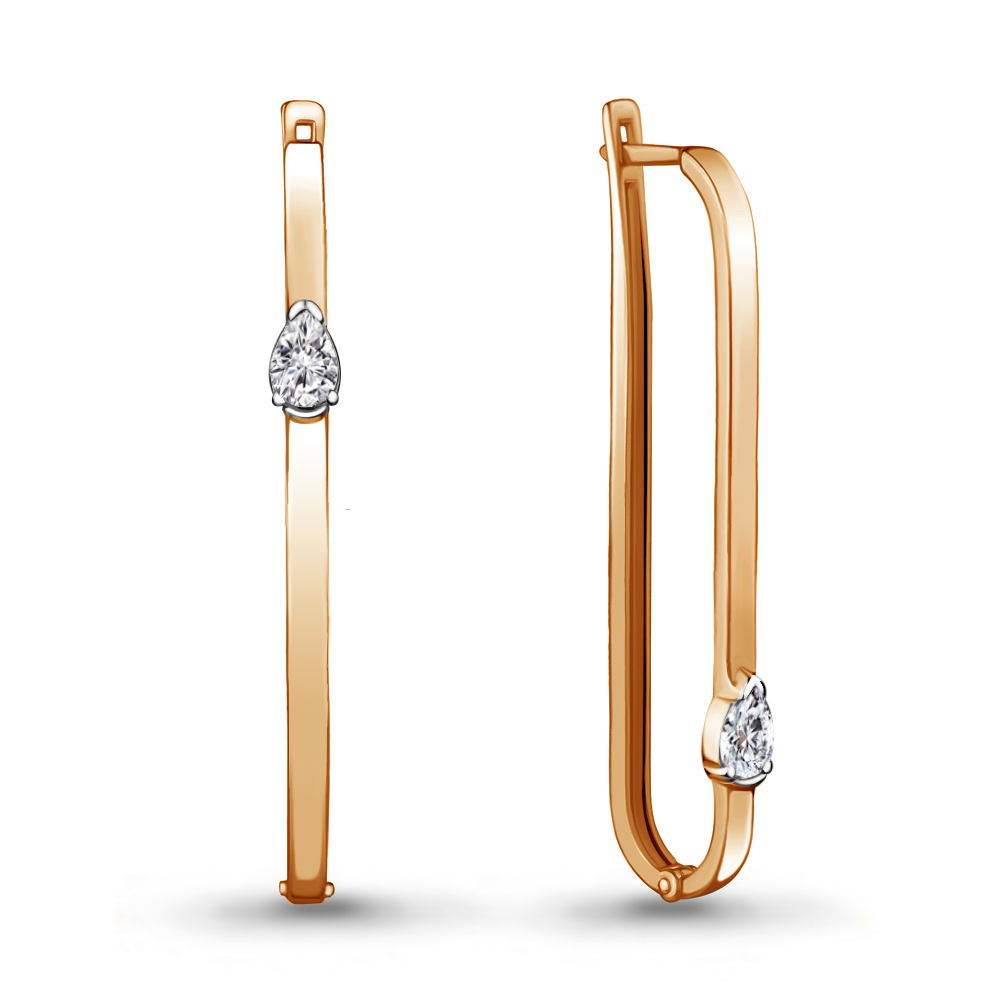 

Серьги из серебра с фианитом Aquamarine 48137_925_з, 48137_925_з