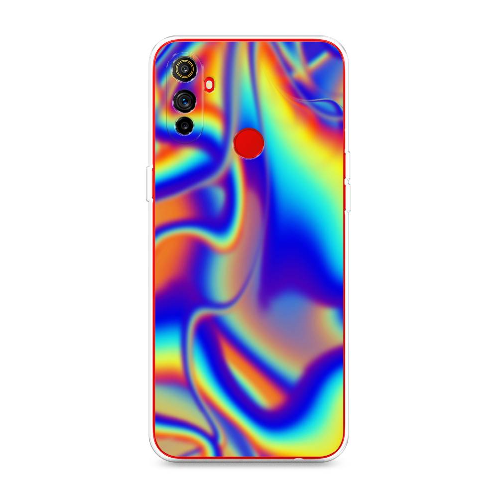 

Чехол на Realme C3 "Яркая голограмма", Разноцветный, 253050-3