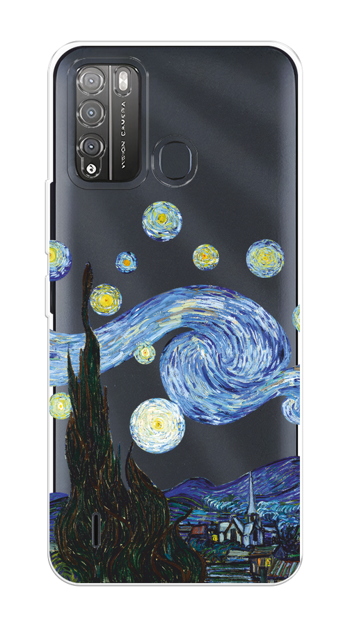 

Чехол на Itel Vision 1 Pro "Ночь Ван Гога", Голубой;синий;черный, 3200350-1