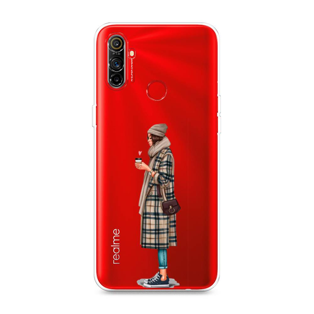 

Чехол на Realme C3 "Утренний кофе", Коричневый;бежевый, 253050-6