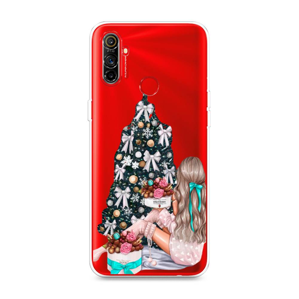 

Чехол на Realme C3 "New Year", Зеленый;бежевый;голубой, 253050-5
