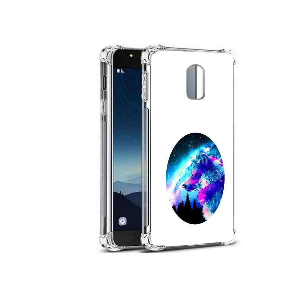 

Чехол MyPads Tocco для Samsung Galaxy C8 голубой волк (PT96288.518.293), Прозрачный, Tocco