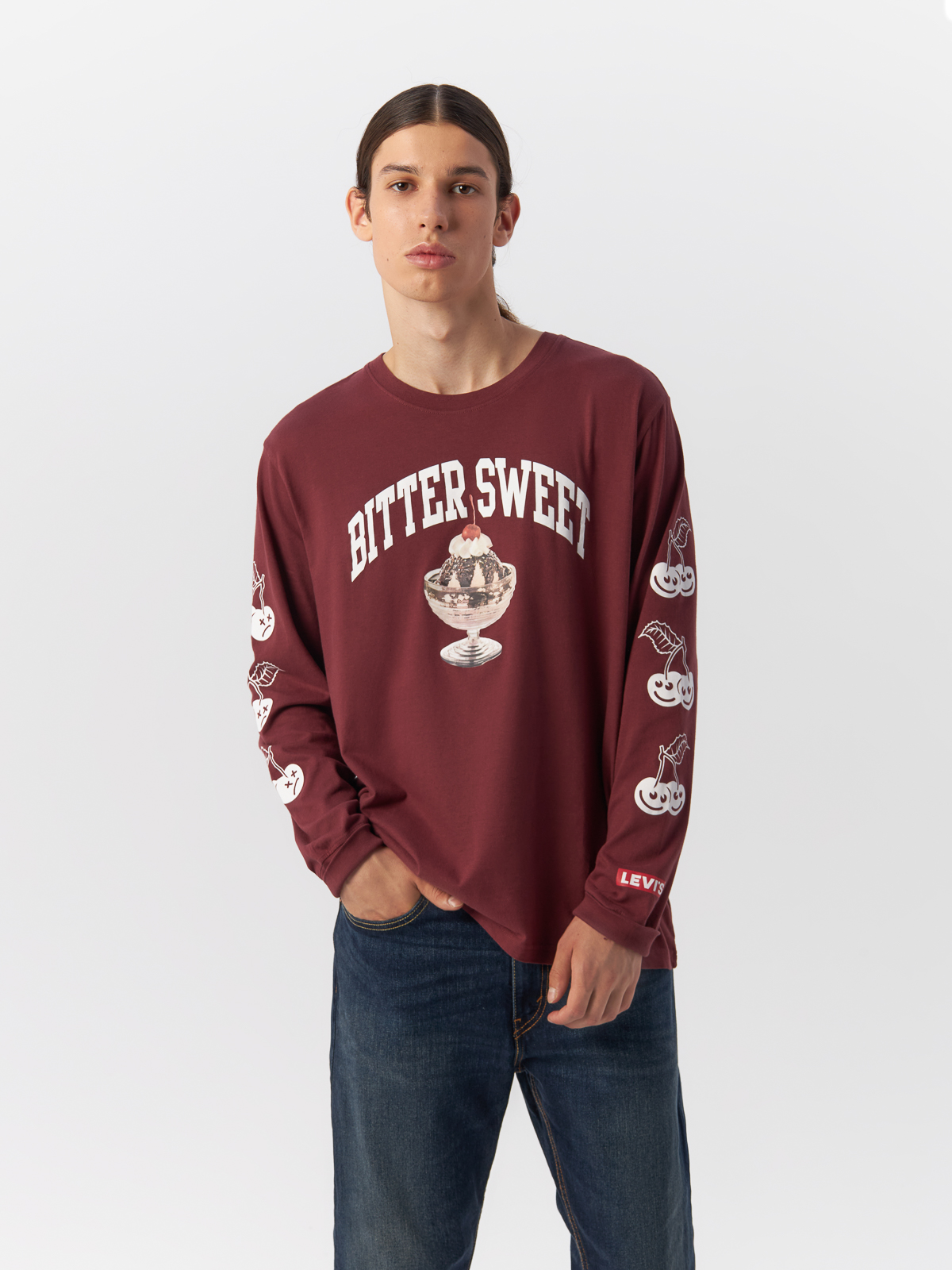 

Лонгслив мужской Levi's 16139-0073 бордовый L, 16139-0073