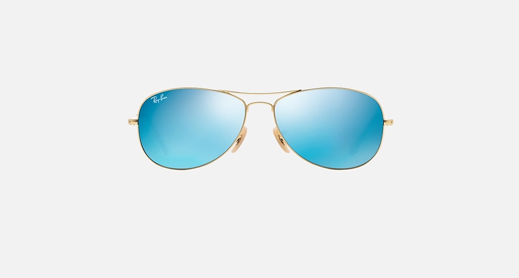 Солнцезащитные очки унисекс Ray-Ban RB3362 золотые/голубые