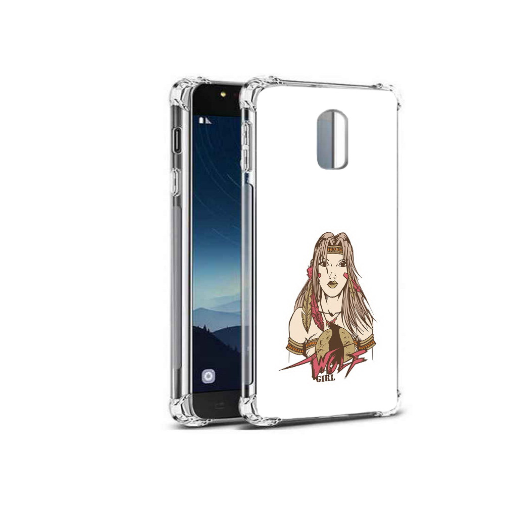 

Чехол MyPads Tocco для Samsung Galaxy C8 девушка волк (PT96288.518.306), Прозрачный, Tocco