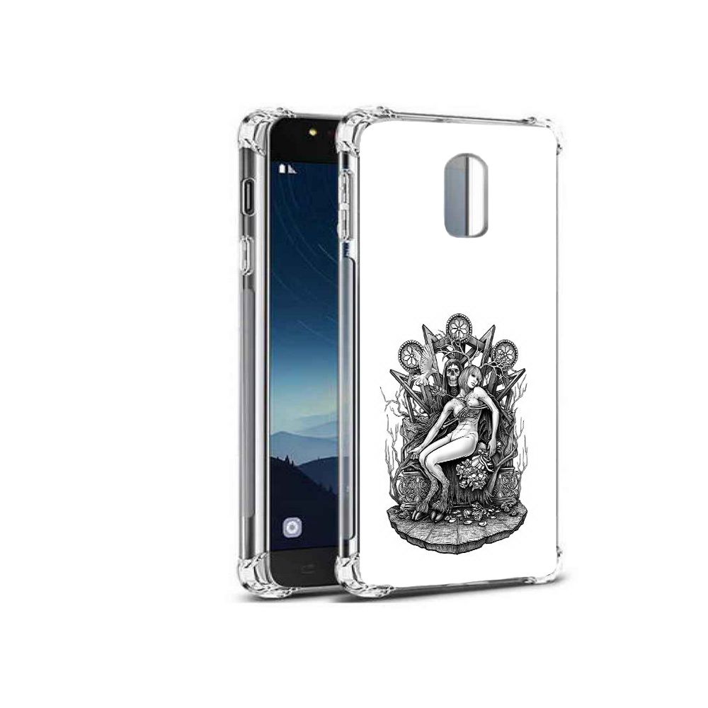 

Чехол MyPads Tocco для Samsung Galaxy C8 девушка на троне (PT96288.518.309), Прозрачный, Tocco