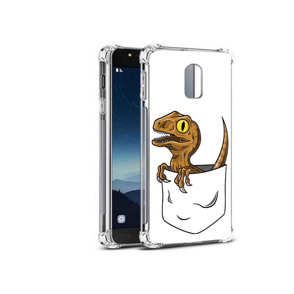 

Чехол MyPads Tocco для Samsung Galaxy C8 динозавр в кармане (PT96288.518.327), Прозрачный, Tocco