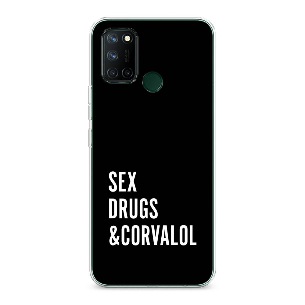 

Чехол на Realme 7i "Corvalol", Черный;серый;белый, 253950-6