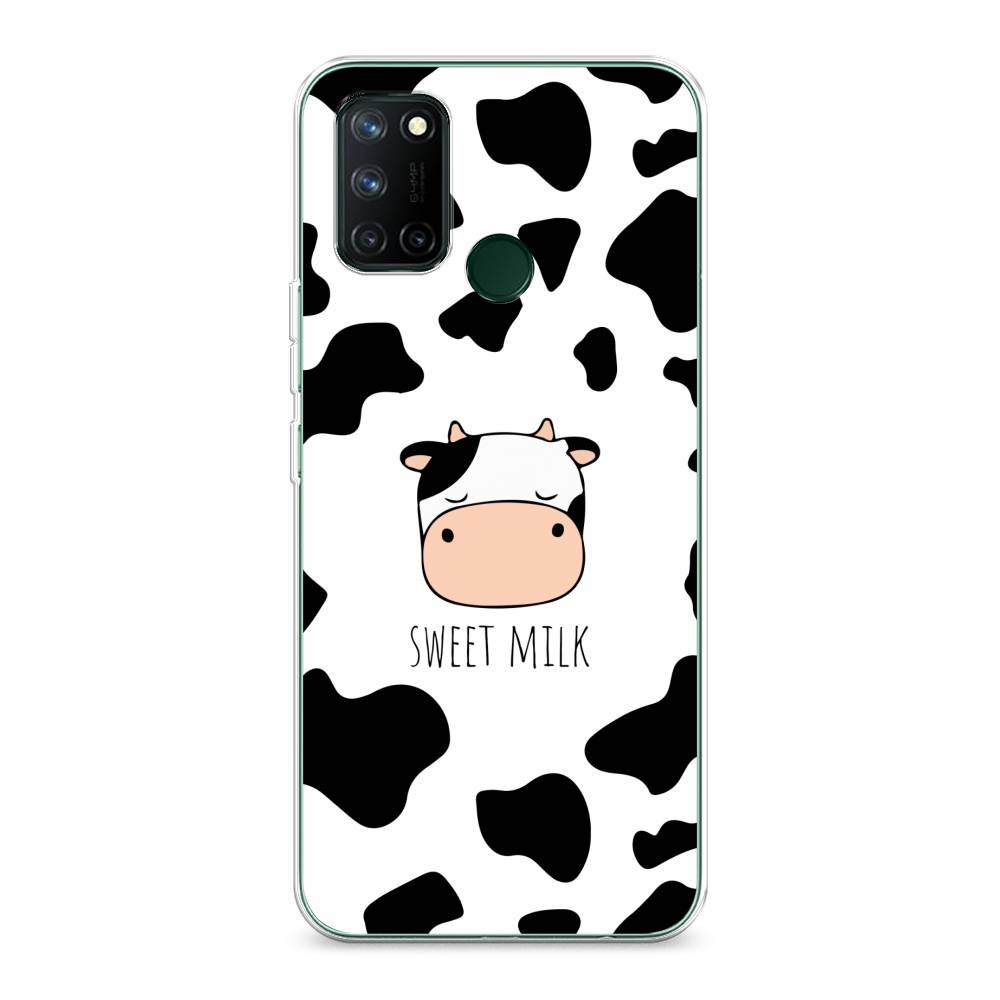 

Чехол на Realme 7i "Sweet milk", Розовый;белый;черный, 253950-1