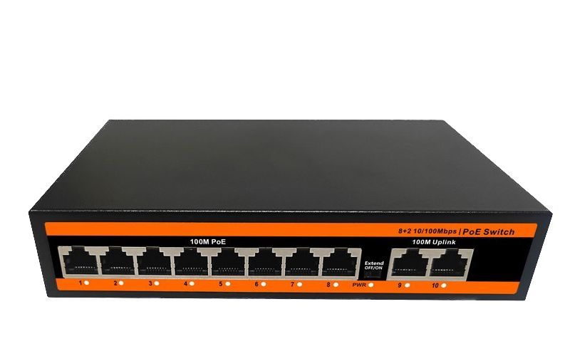 

ND-MP0820 - 8 PoE 10/100Mbps+2 Свитч POE 8-ми канальный., ND-MP0820